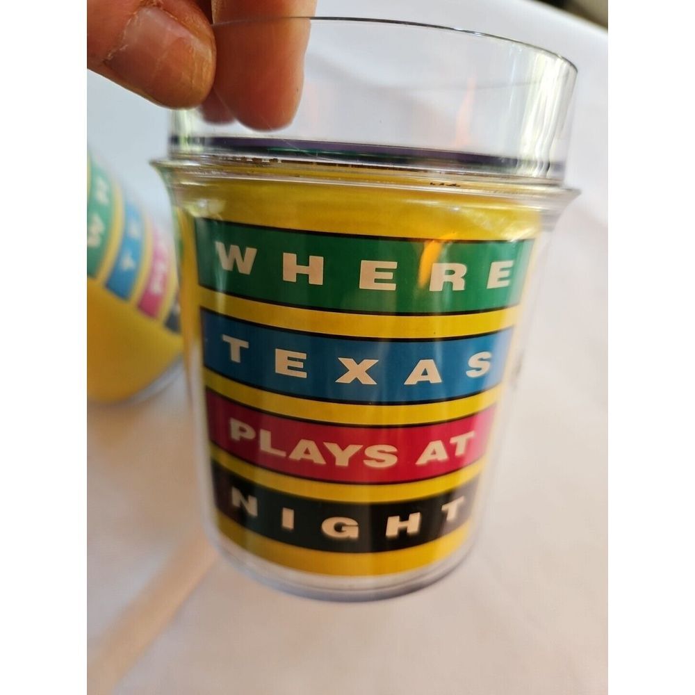 2 Vintage JOE CAMEL DALLAS ALLEY NIGHTCLUB Cups Texas Plays At Night 1993 - Picture 5 of 10